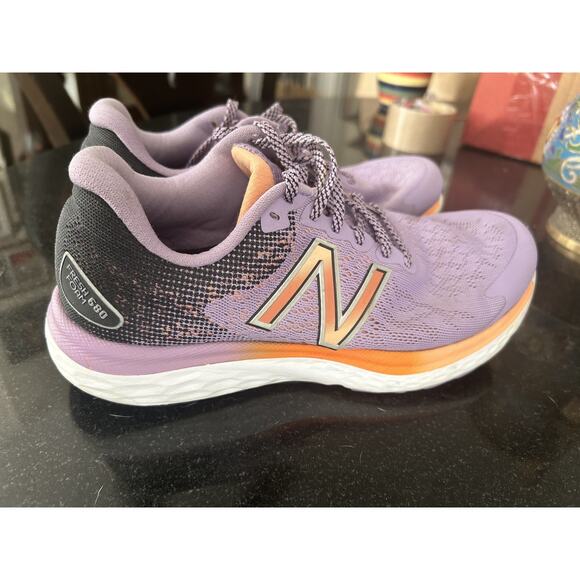 New Balance Women's Fresh Foam 680v7 Purple Running Shoes W680FP7 Size 7.5 - Picture 4 of 5
